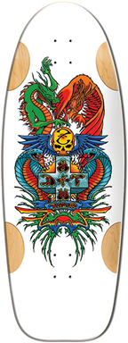 BULLDOG DRAGON SKATEBOARD-11.87X33 WHT FORMICA