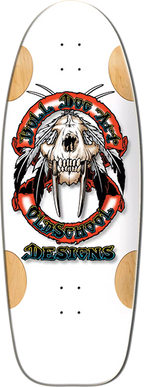 BULLDOG SABERTOOTH SKATEBOARD-11.87X33 WHT FORMICA