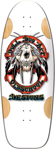 BULLDOG SABERTOOTH SKATEBOARD-11.87X33 WHT FORMICA