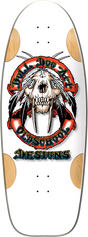 BULLDOG SABERTOOTH SKATEBOARD-11.87X33 WHT FORMICA