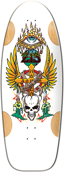 BULLDOG Z13 SKATEBOARD-11.87X33 WHT FORMICA