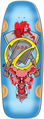 BULLDOG EVIL PIG SKATEBOARD DECK-12X33 BLUE