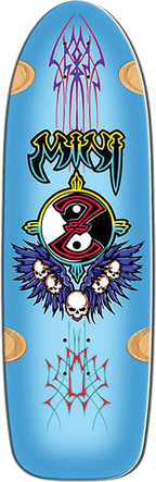 BULLDOG MINI Z SKATEBOARD DECK-9.5X30.5 BLUE