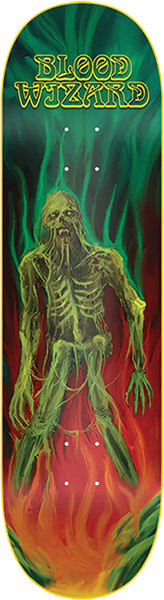 BLOOD WIZARD DEATHLESS SKATEBOARD DECK 9.0  w/ grip