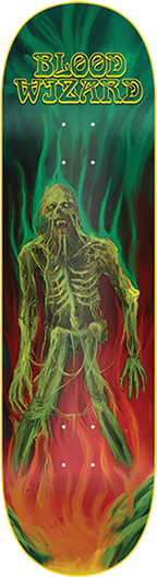 BLOOD WIZARD DEATHLESS SKATEBOARD DECK 9.0  w/ grip
