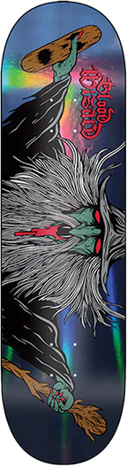 BLOOD WIZARD FLYING WIZARD DARK PRISM SKATEBOARD DECK-8.6 w/ grip