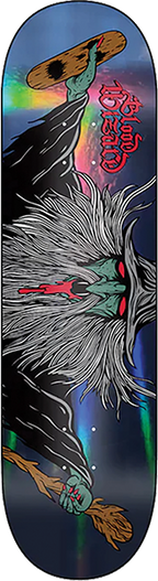 BLOOD WIZARD FLYING WIZARD DARK PRISM SKATEBOARD DECK 9.0 jessup grip tape
