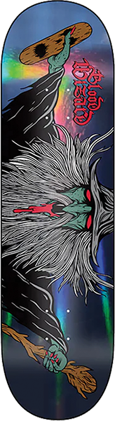 BLOOD WIZARD FLYING WIZARD DARK PRISM SKATEBOARD DECK 9.0 jessup grip tape