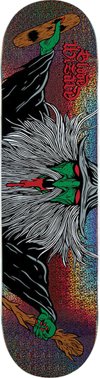 BLOOD WIZARD FLYING WIZARD GALACTIC SKATEBOARD DECK 8.5 w/ grip
