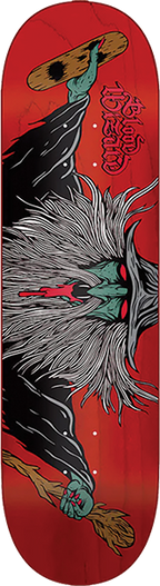 BLOOD WIZARD FLYING WIZARD SKATEBOARD DECK-8.5 ASSORTED COLOR w/ grip