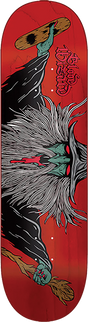 BLOOD WIZARD FLYING WIZARD SKATEBOARD DECK-8.5 ASSORTED COLOR w/ grip