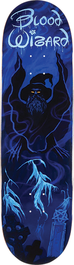BLOOD WIZARD KNIGHT ON BEARD MTN SKATEBOARD DECK-9.0 w/ grip
