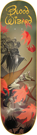 BLOOD WIZARD SKULLCRACKER SUITE SKATEBOARD DECK-8.37 w/ grip