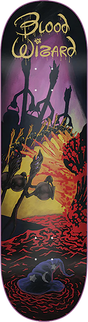 BLOOD WIZARD SORCERER'S DEMISE SKATEBOARD DECK-8.5 w/ grip
