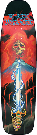 BLOOD WIZARD VULCAN SICLE SKATEBOARD DECK 9.25X
