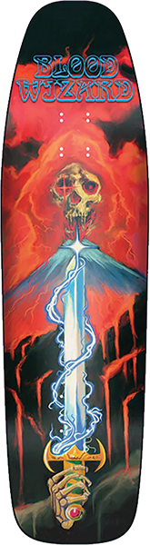 BLOOD WIZARD VULCAN SICLE SKATEBOARD DECK 9.25X