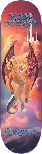 BLOOD WIZARD GREGSON MAJESTIC SKATEBOARD DECK 8.6