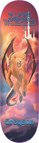 BLOOD WIZARD GREGSON MAJESTIC SKATEBOARD DECK 8.6