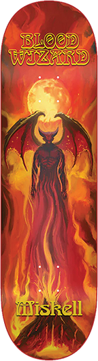 BLOOD WIZARD MISKELL ABYSS SKATEBOARD DECK 8.38 w/ grip