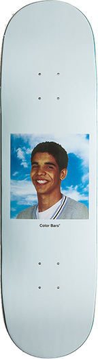 COLOR BARS DEGRASSI YEARBOOK SKATEBOARD DECK 8.5 BLUE