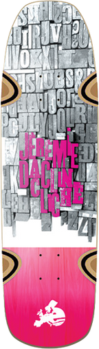 CLICHE GUTENBERG DACLIN SKATEBOARD DECK-8.5 WHITE/PINK