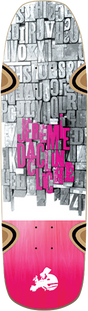CLICHE GUTENBERG DACLIN SKATEBOARD DECK-8.5 WHITE/PINK