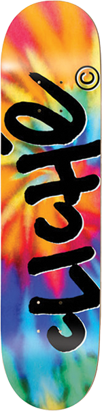 CLICHE HANDWRITTEN INVERT SKATEBOARD DECK-8.25 TIE DYE