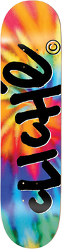 CLICHE HANDWRITTEN INVERT SKATEBOARD DECK-8.25 TIE DYE