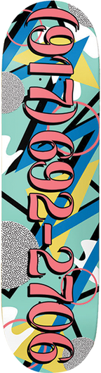 CALL ME 917 8DEES SKATEBOARD DECK-8.25