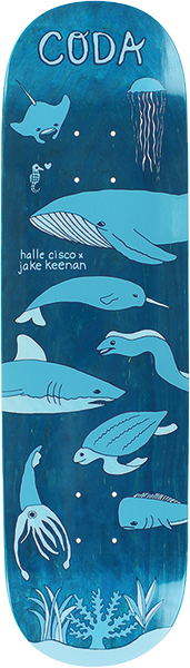 CODA KEENAN HALLE CISCO UNDERWATER WORLD SKATEBOARD DECK-8.5