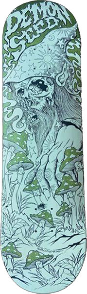 DEMON SEED WIZARD SHAPED SKATEBOARD DECK-8.5x32 ASSORTED COLOR
