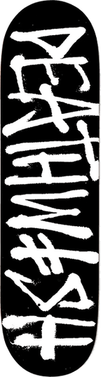 DEATHWISH DEATHSPRAY SKATEBOARD DECK 8.0 BLK/WHT