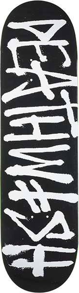 DEATHWISH DEATHSPRAY SKATEBOARD DECK-8.75 BLK/WHT