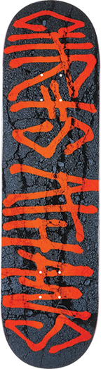 DEATHWISH ATHENS GANG NAME SKATEBOARD DECK-8.5 w/ grip