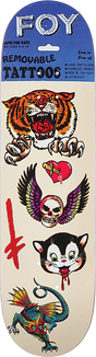 DEATHWISH FOY TATTOOS SKATEBOARD DECK 8.38
