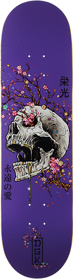 DGK ANCESTRY SKATEBOARD DECK 8.1 PURPLE