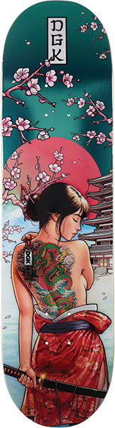DGK CRIMSON LOTUS SKATEBOARD DECK 8.0