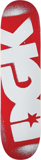 DGK OG LOGO SKATEBOARD DECK-8.06 RED/WHITE