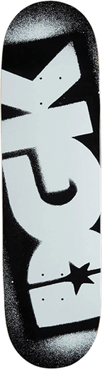DGK OG LOGO SKATEBOARD DECK-8.5 BLACK/WHITE