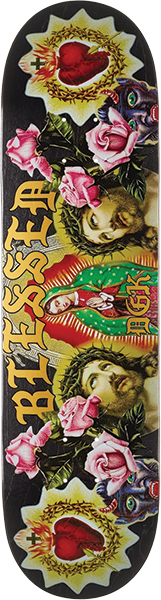 DGK SHRINE SKATEBOARD DECK-8.5 GOLD INK