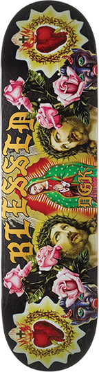 DGK SHRINE SKATEBOARD DECK-8.5 GOLD INK
