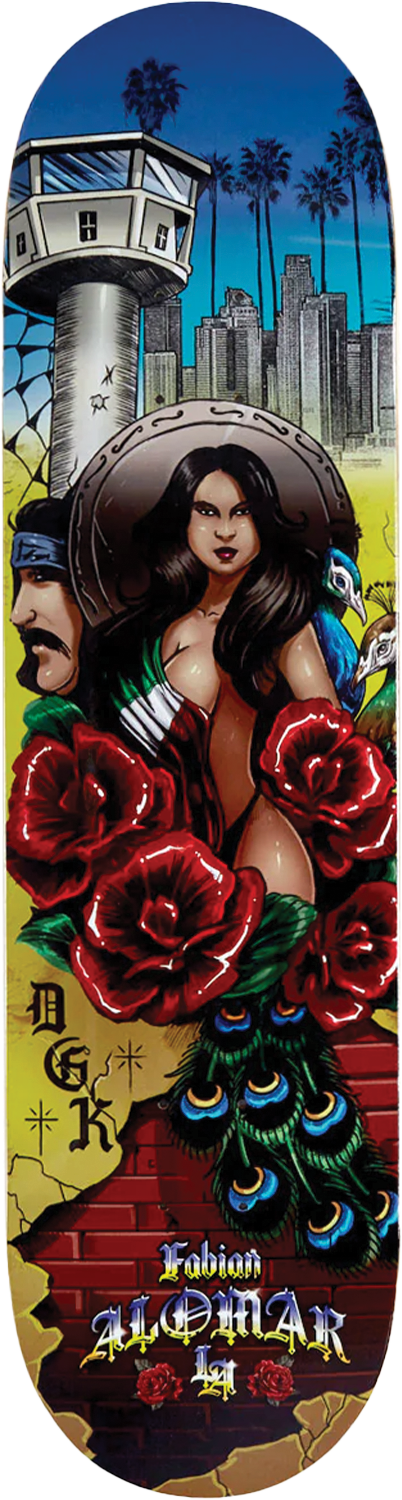 DGK ALOMAR STREET SOLDIER SKATEBOARD DECK-8.25