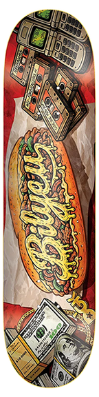 DGK BILYEU CALORIES SKATEBOARD DECK-8.1