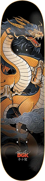 DGK BRUCE LEE DRAGON LEE SKATEBOARD DECK 8.25 LENTICULAR