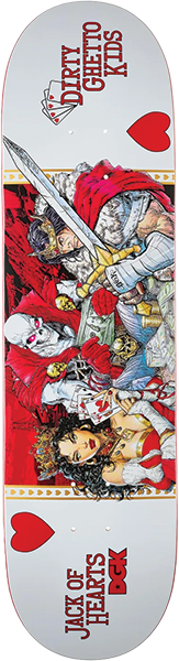 DGK CURTIN JACK OF HEARTS SKATEBOARD DECK-8.25