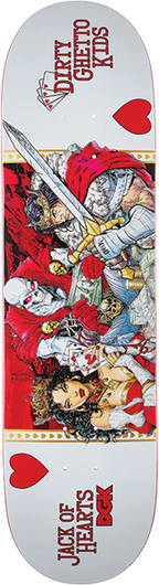 DGK CURTIN JACK OF HEARTS SKATEBOARD DECK-8.25