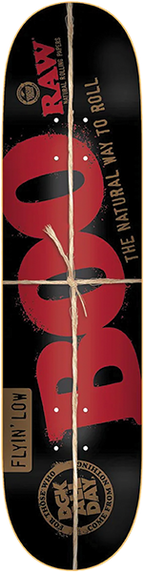 DGK JOHNSON RAW SKATEBOARD DECK-8.25 BLACK