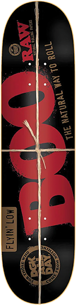 DGK JOHNSON RAW SKATEBOARD DECK-8.25 BLACK