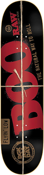 DGK JOHNSON RAW SKATEBOARD DECK-8.25 BLACK