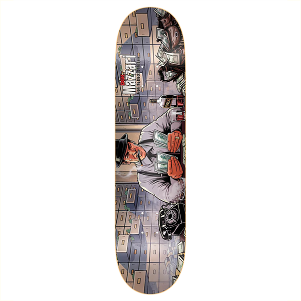 DGK MAZZARI BLOCK TO THE BANK SKATEBOARD DECK-8.06